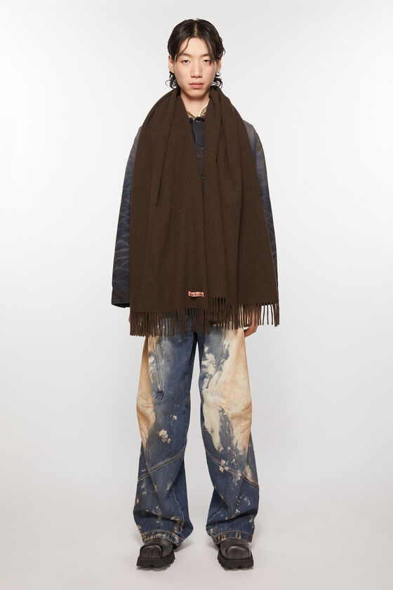 (image for) Top-Level Fringe wool scarf - oversized